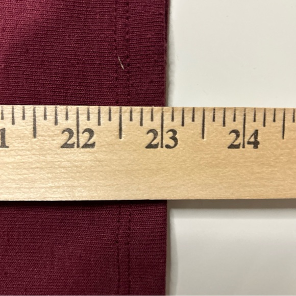 Calvin Klein Sweater Women’s Medium Maroon Red Pullover Top Shirt Cottage Core - Picture 12 of 12